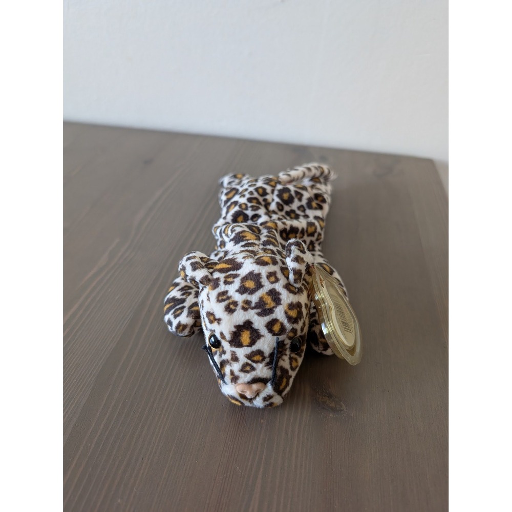 Ty Beanie Babies Freckles the Leopard Vintage Plush Toy Cat‎ Rainforest Savannah